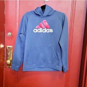Adidas Boy's Gray Hoodie Sweatshirt Size 18